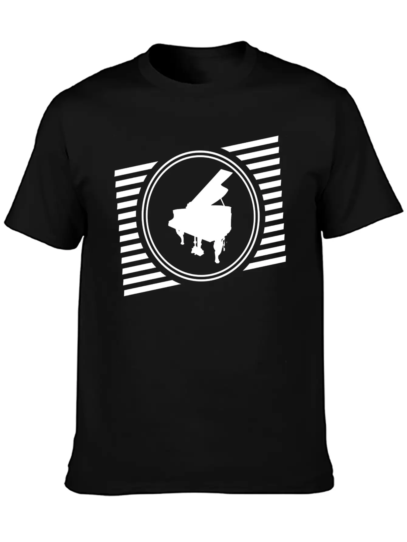 Piano Breathable Graphic T-Shirt – Perfect For Casual Days