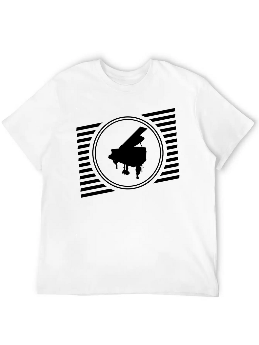 Piano Breathable Graphic T-Shirt – Perfect For Casual Days