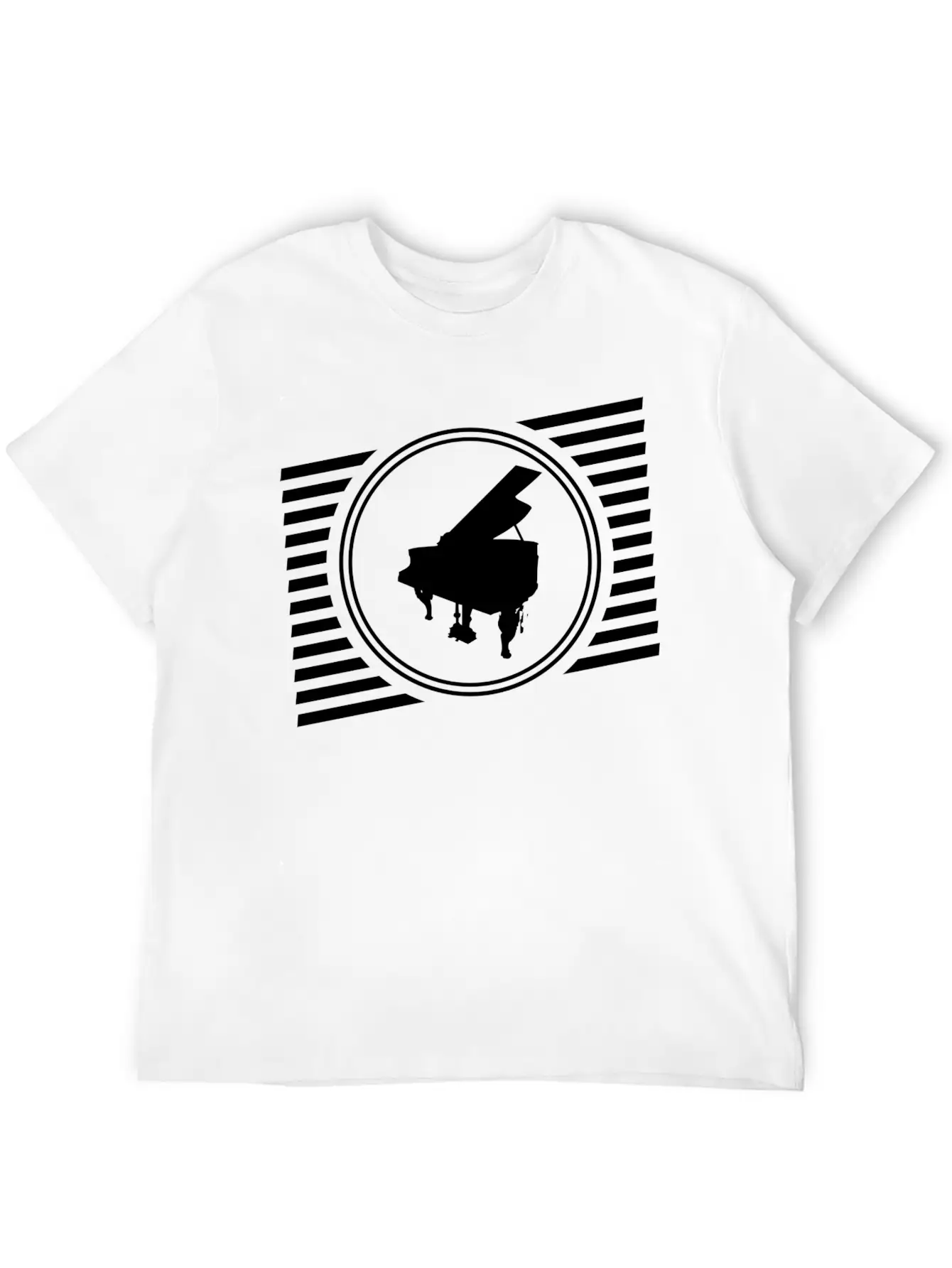 Piano Breathable Graphic T-Shirt – Perfect For Casual Days