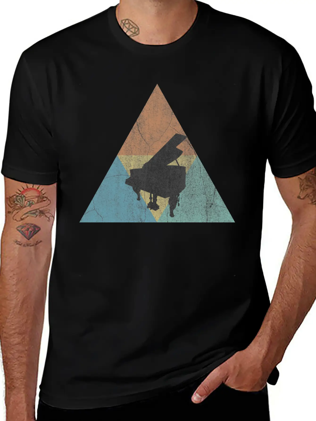 Piano Classic Cotton Tee – Unisex Comfort For Any Season
