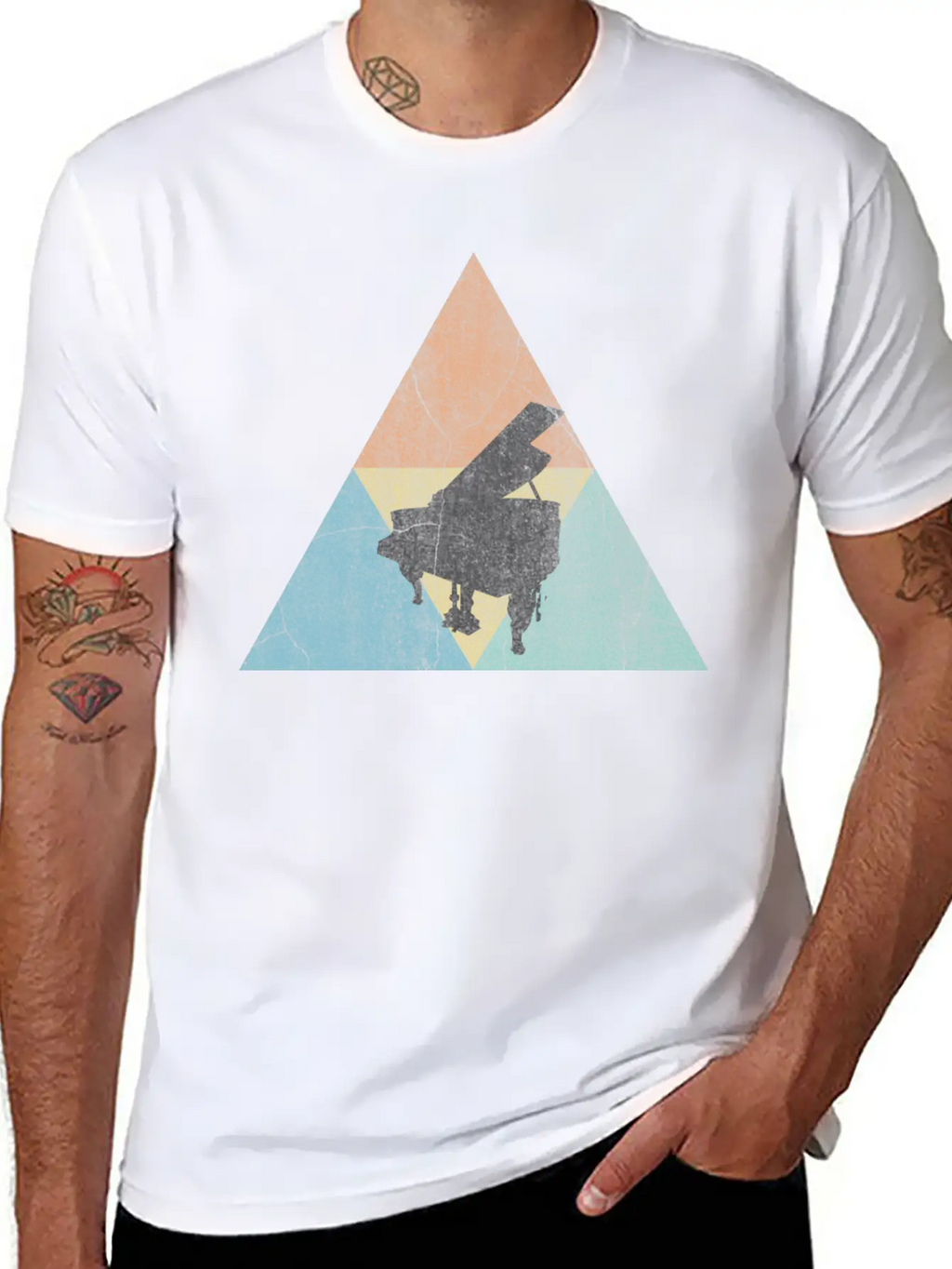Piano Classic Cotton Tee – Unisex Comfort For Any Season