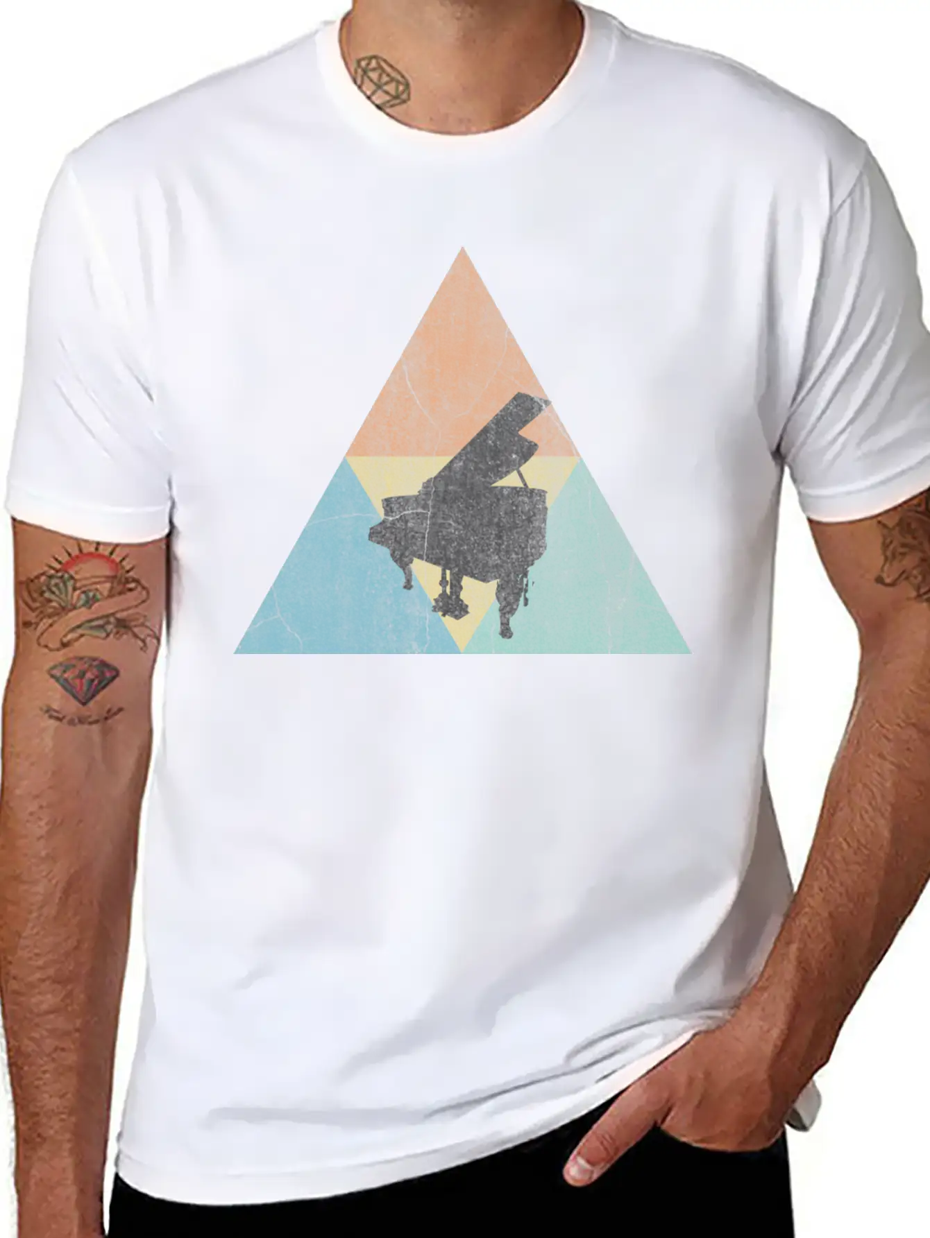 Piano Classic Cotton Tee – Unisex Comfort For Any Season