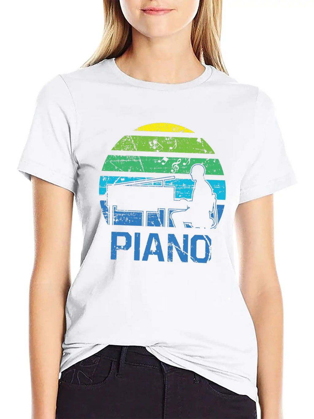 Piano Concert Nobly Virtuoso Musician Breathable Graphic T-Shirt – Perfect For Casual Days