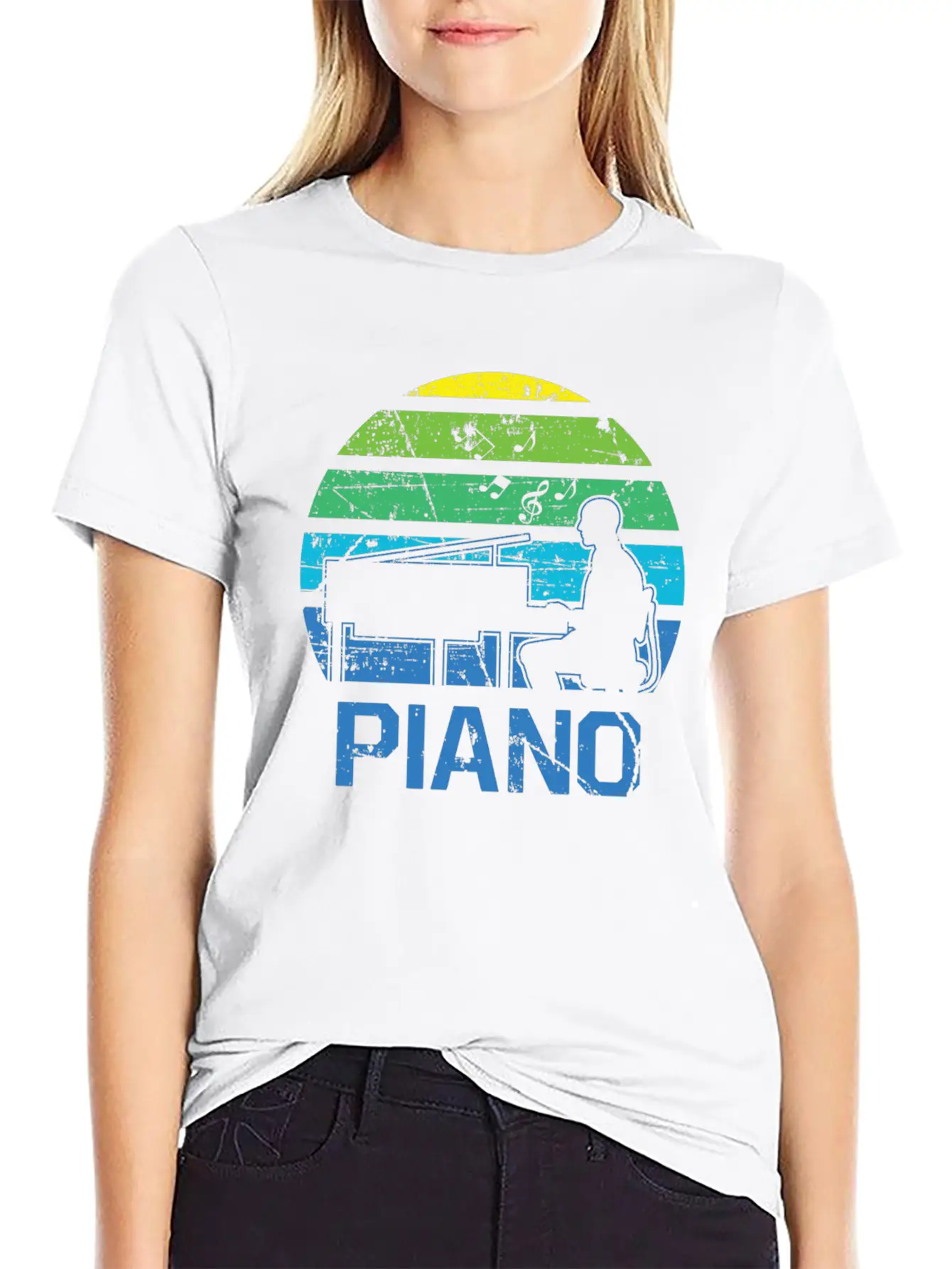 Piano Concert Nobly Virtuoso Musician Breathable Graphic T-Shirt – Perfect For Casual Days