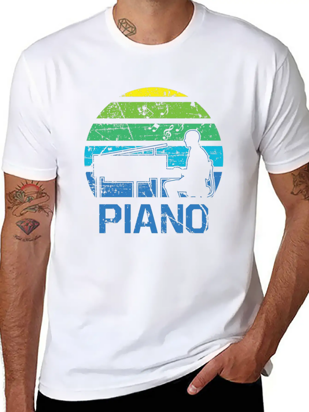 Piano Concert Nobly Virtuoso Musician Breathable Graphic T-Shirt – Perfect For Casual Days