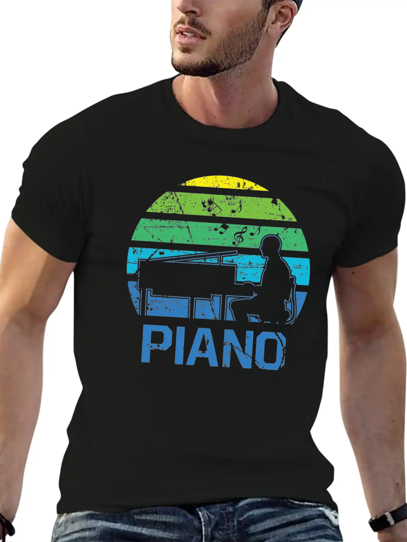 Piano Concert Nobly Virtuoso Musician Breathable Graphic T-Shirt – Perfect For Casual Days