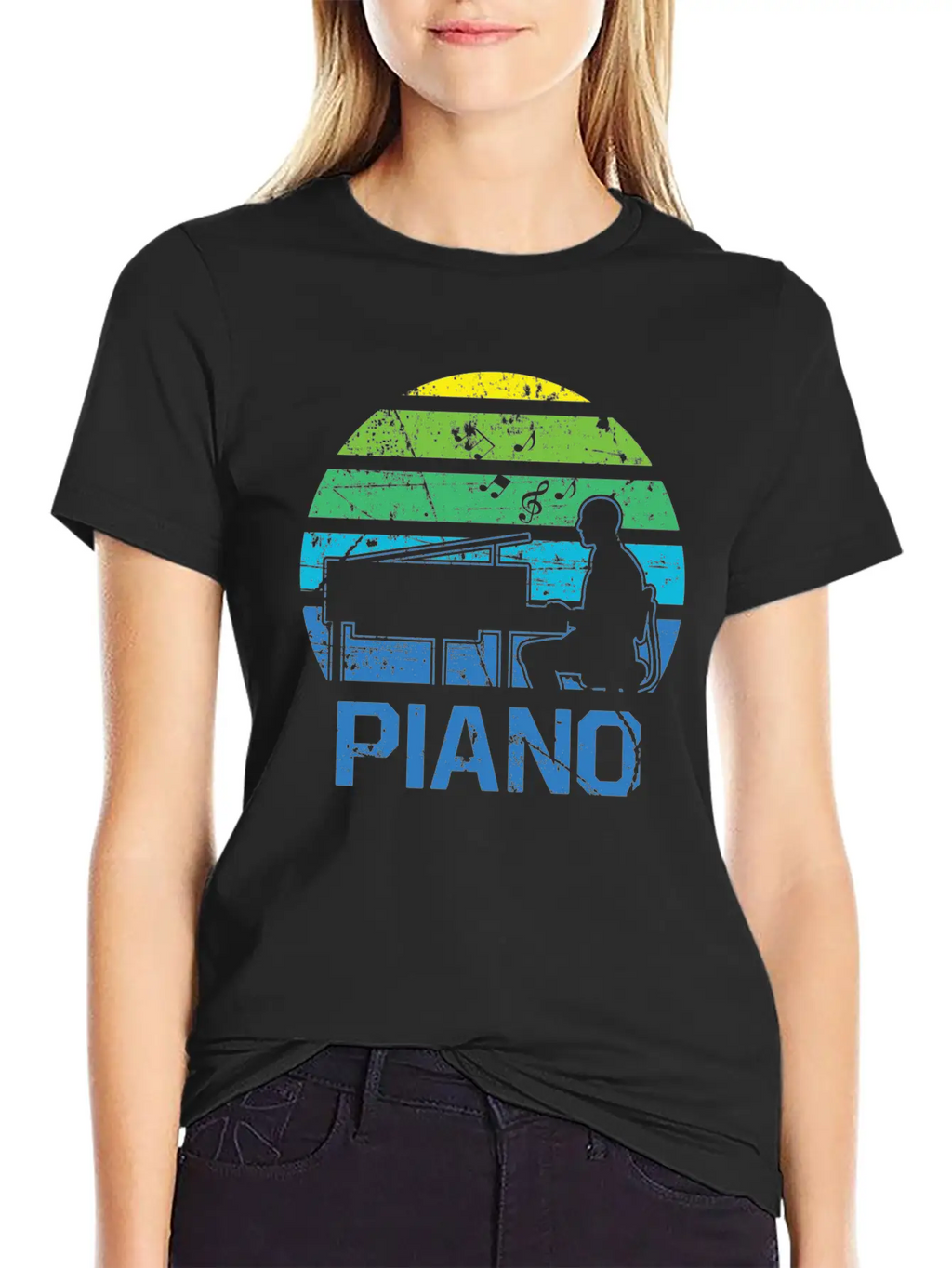 Piano Concert Nobly Virtuoso Musician Breathable Graphic T-Shirt – Perfect For Casual Days