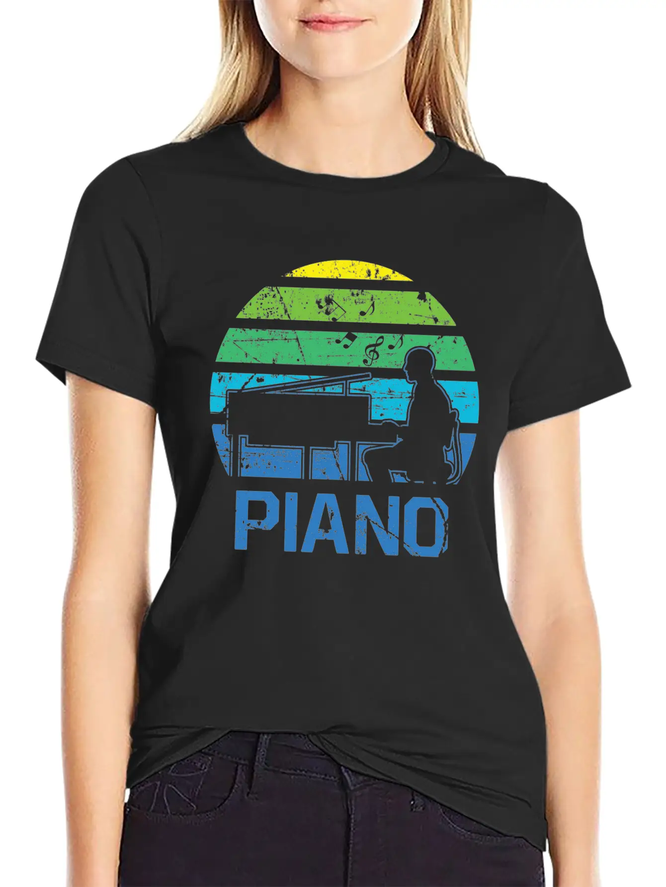 Piano Concert Nobly Virtuoso Musician Breathable Graphic T-Shirt – Perfect For Casual Days