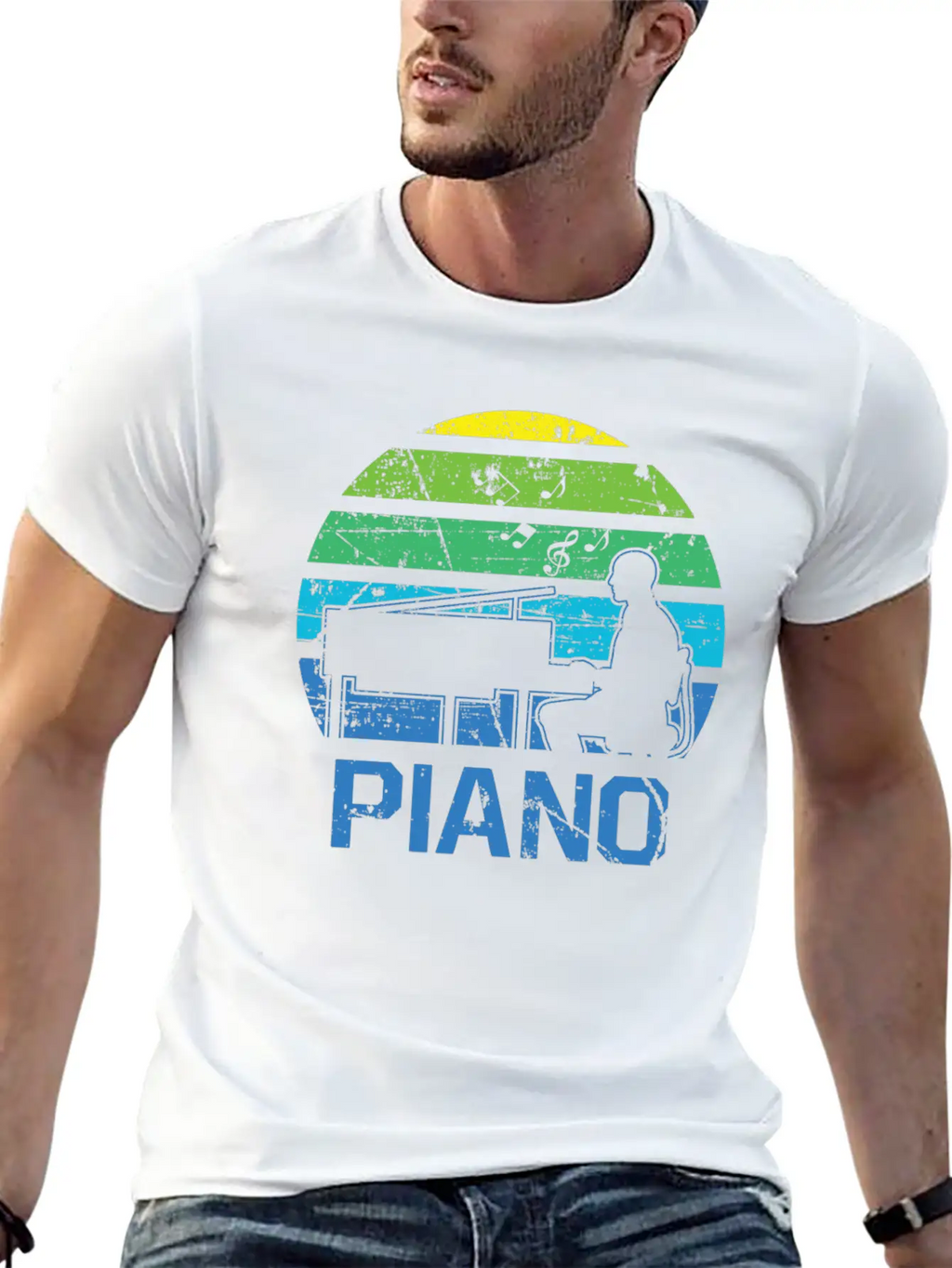 Piano Concert Nobly Virtuoso Musician Breathable Graphic T-Shirt – Perfect For Casual Days