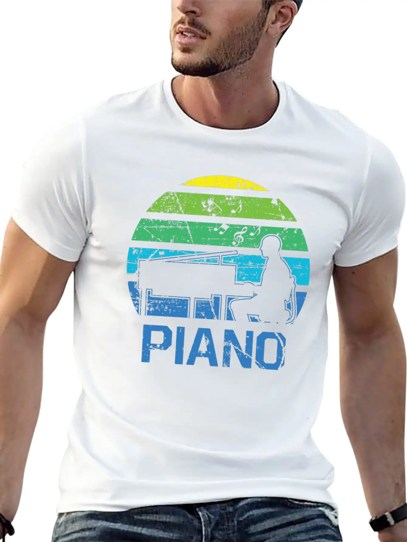 Piano Concert Nobly Virtuoso Musician Breathable Graphic T-Shirt – Perfect For Casual Days