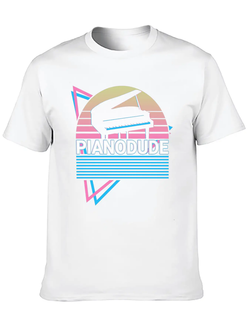 Piano Dude Keyboard Piano Retro Classic Cotton Tee – Unisex Comfort For Any Season