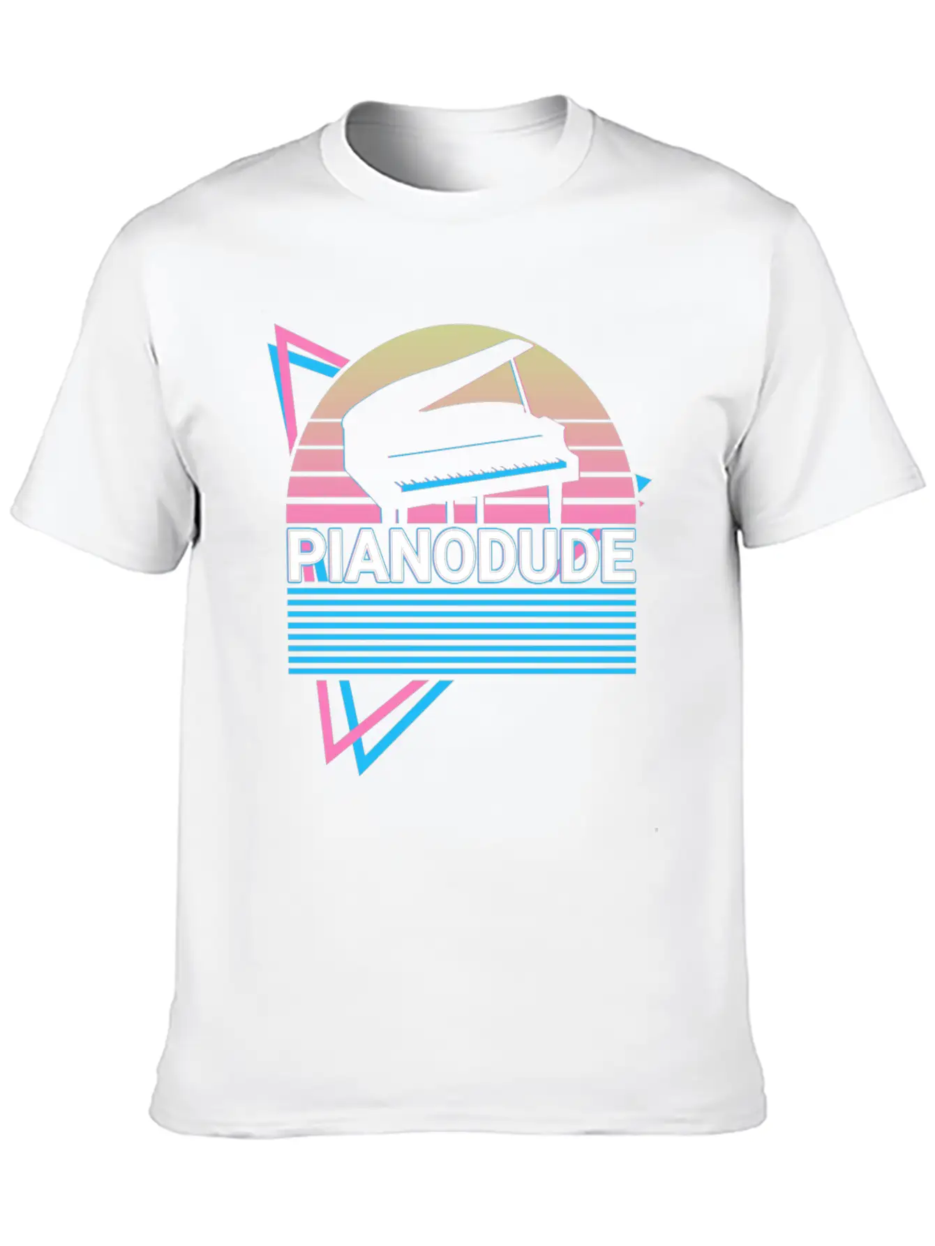 Piano Dude Keyboard Piano Retro Classic Cotton Tee – Unisex Comfort For Any Season