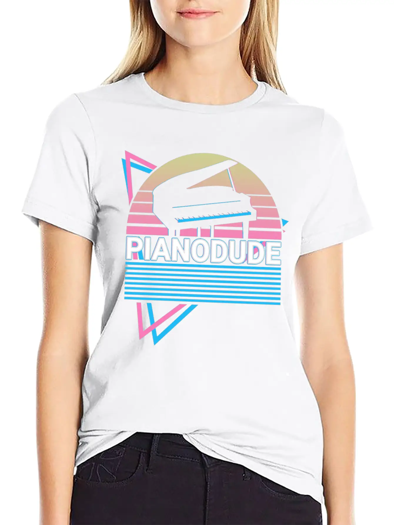 Piano Dude Keyboard Piano Retro Classic Cotton Tee – Unisex Comfort For Any Season