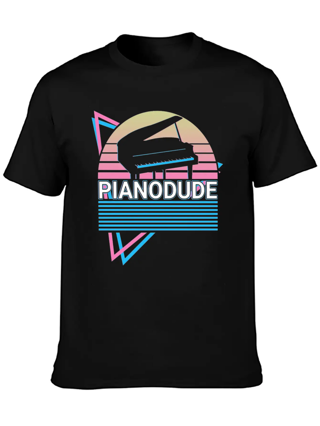 Piano Dude Keyboard Piano Retro Classic Cotton Tee – Unisex Comfort For Any Season