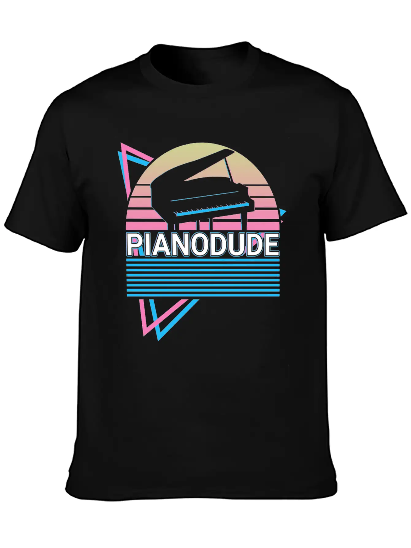 Piano Dude Keyboard Piano Retro Classic Cotton Tee – Unisex Comfort For Any Season