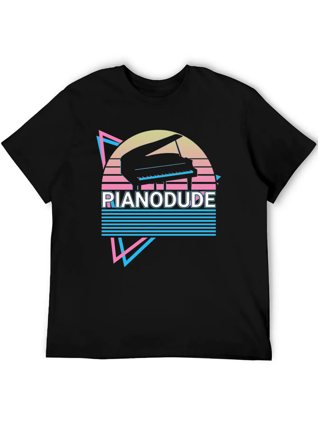 Piano Dude Keyboard Piano Retro Classic Cotton Tee – Unisex Comfort For Any Season