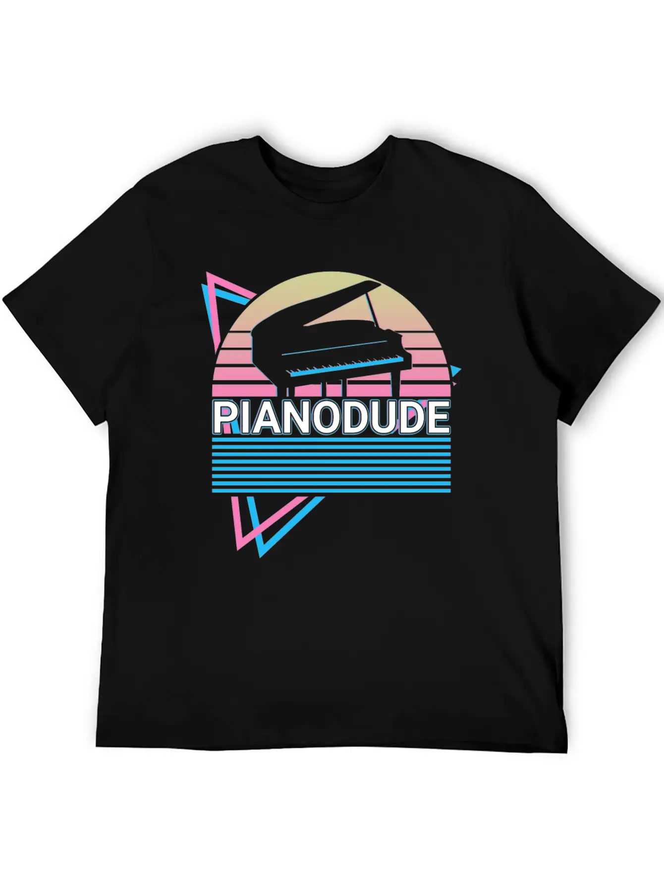 Piano Dude Keyboard Piano Retro Classic Cotton Tee – Unisex Comfort For Any Season