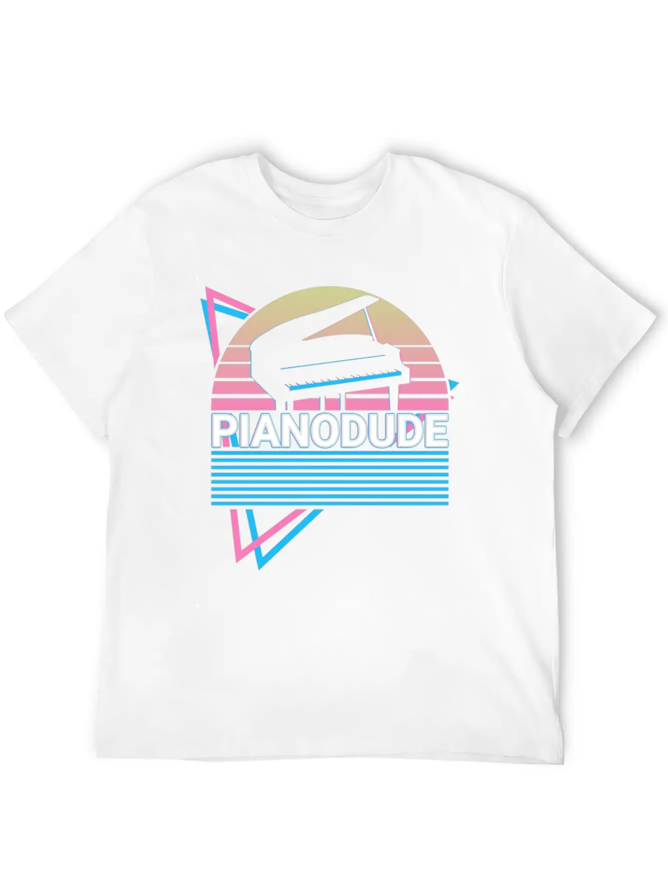 Piano Dude Keyboard Piano Retro Classic Cotton Tee – Unisex Comfort For Any Season