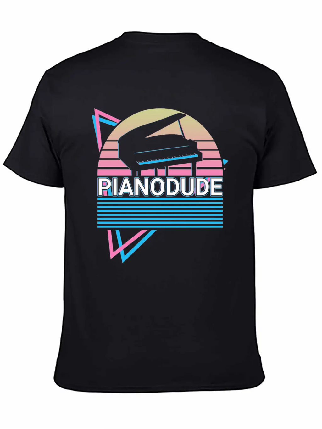 Piano Dude Keyboard Piano Retro Classic Cotton Tee – Unisex Comfort For Any Season
