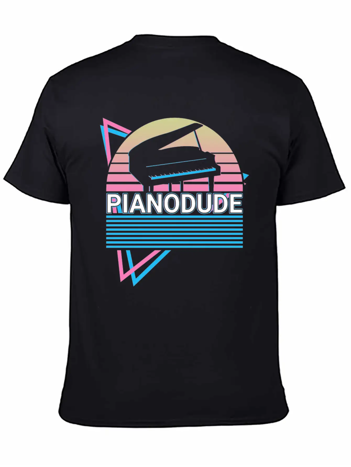 Piano Dude Keyboard Piano Retro Classic Cotton Tee – Unisex Comfort For Any Season
