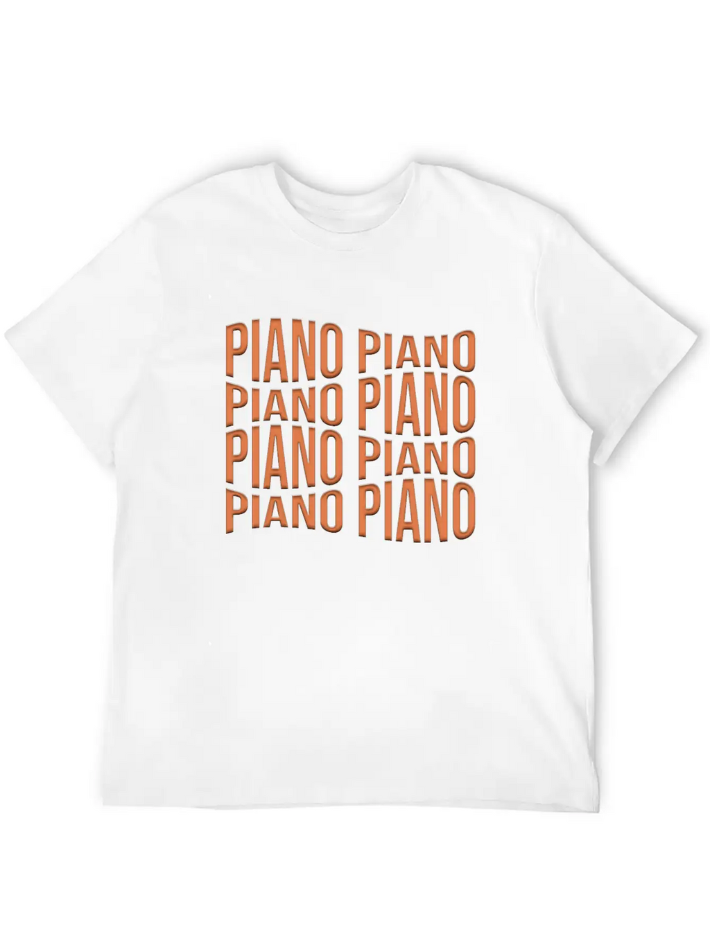 Piano Essential Cotton Tee For Daily Outfits – Unisex Style