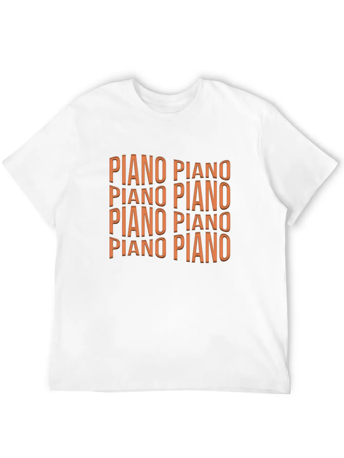 Piano Essential Cotton Tee For Daily Outfits – Unisex Style