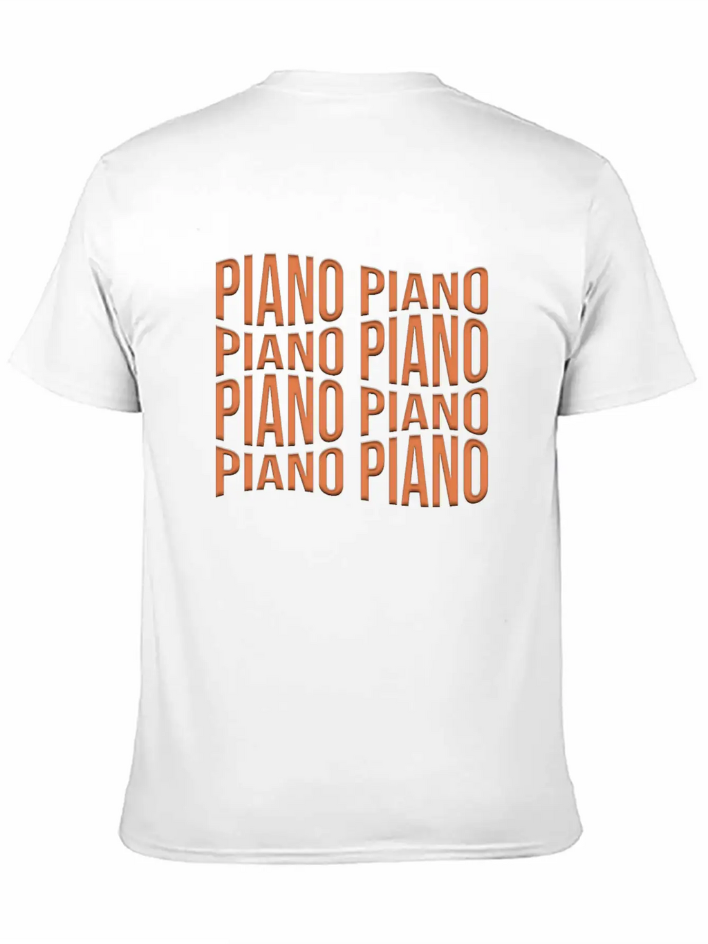 Piano Essential Cotton Tee For Daily Outfits – Unisex Style