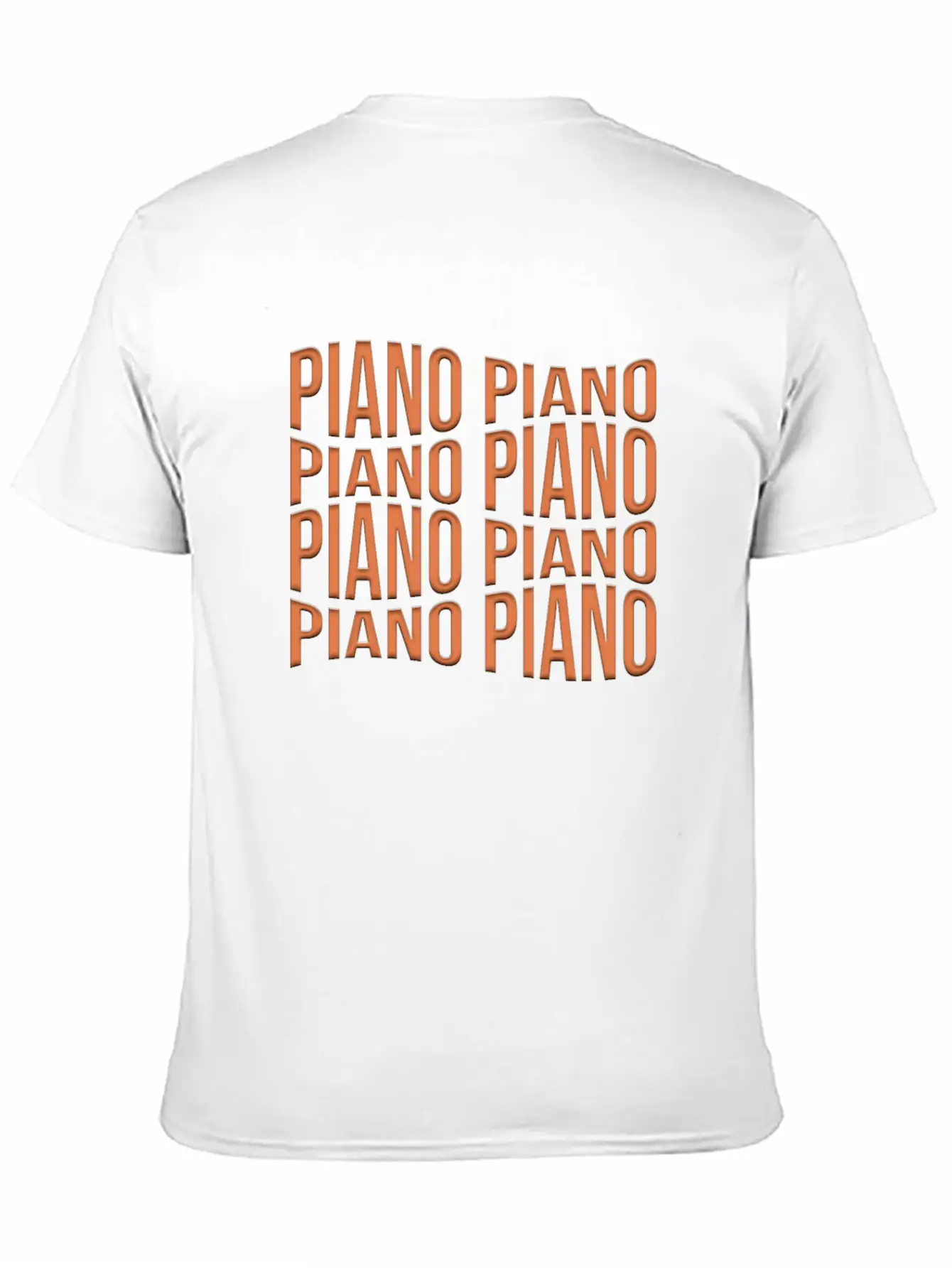 Piano Essential Cotton Tee For Daily Outfits – Unisex Style