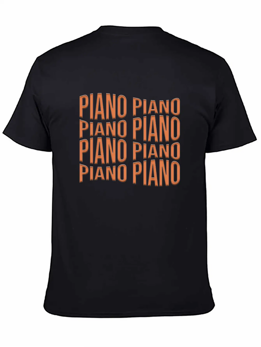 Piano Essential Cotton Tee For Daily Outfits – Unisex Style