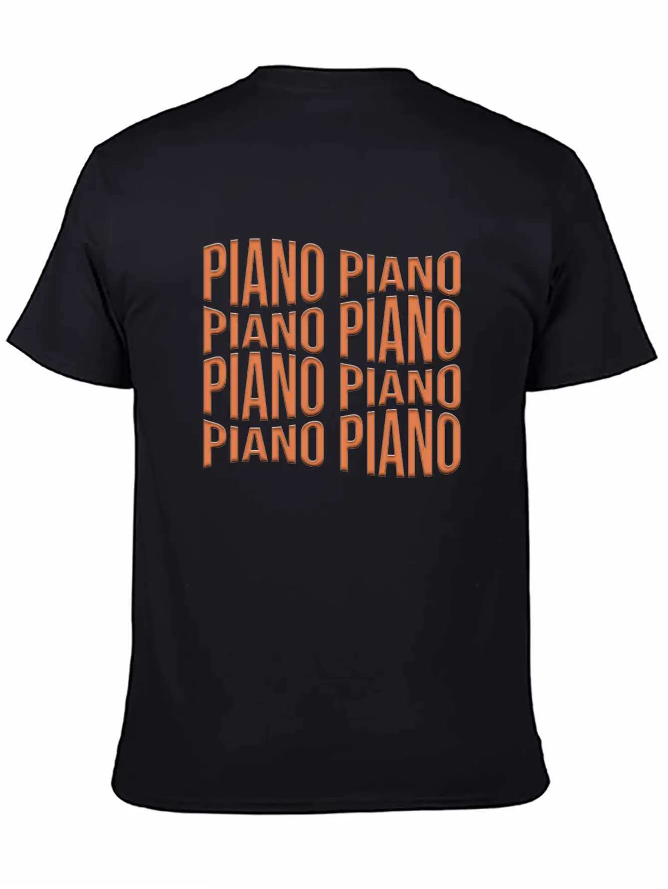 Piano Essential Cotton Tee For Daily Outfits – Unisex Style