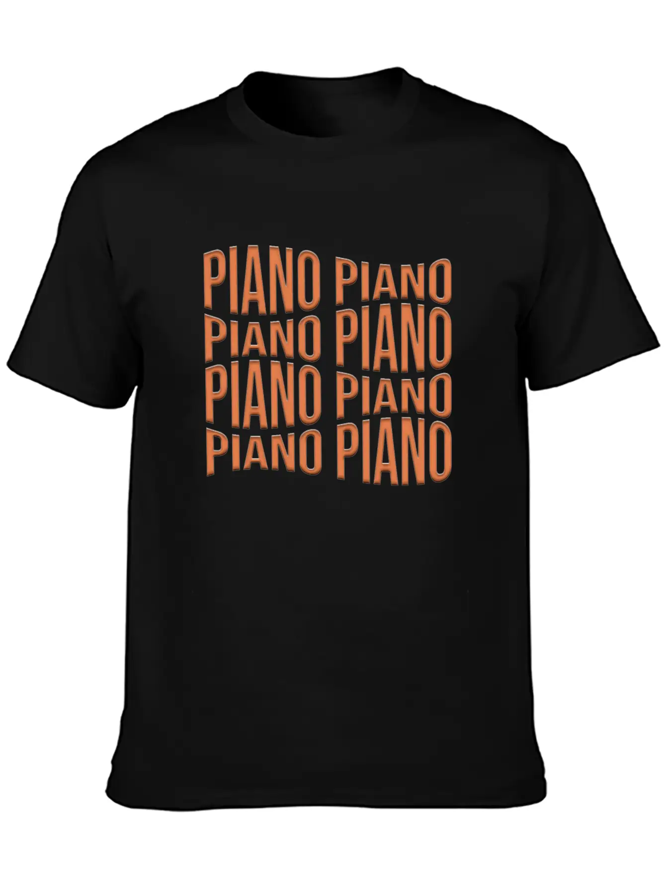 Piano Essential Cotton Tee For Daily Outfits – Unisex Style
