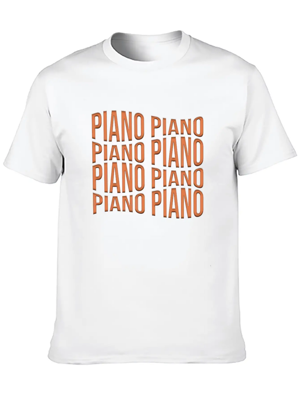 Piano Essential Cotton Tee For Daily Outfits – Unisex Style
