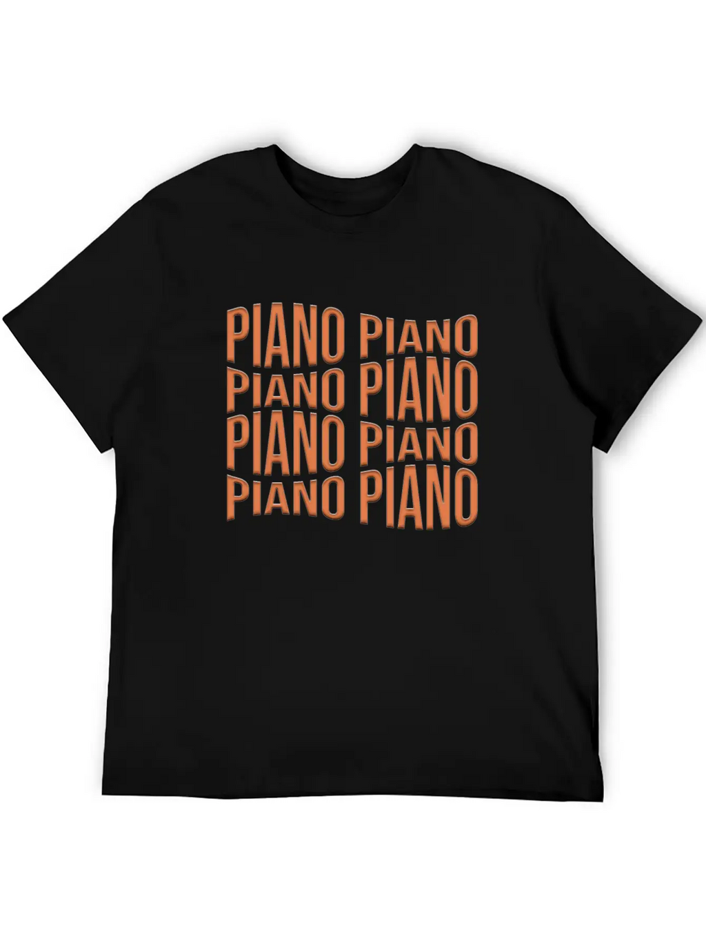 Piano Essential Cotton Tee For Daily Outfits – Unisex Style