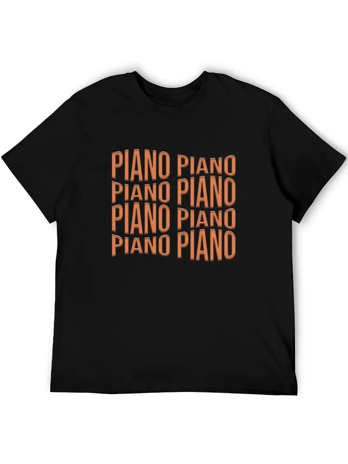 Piano Essential Cotton Tee For Daily Outfits – Unisex Style