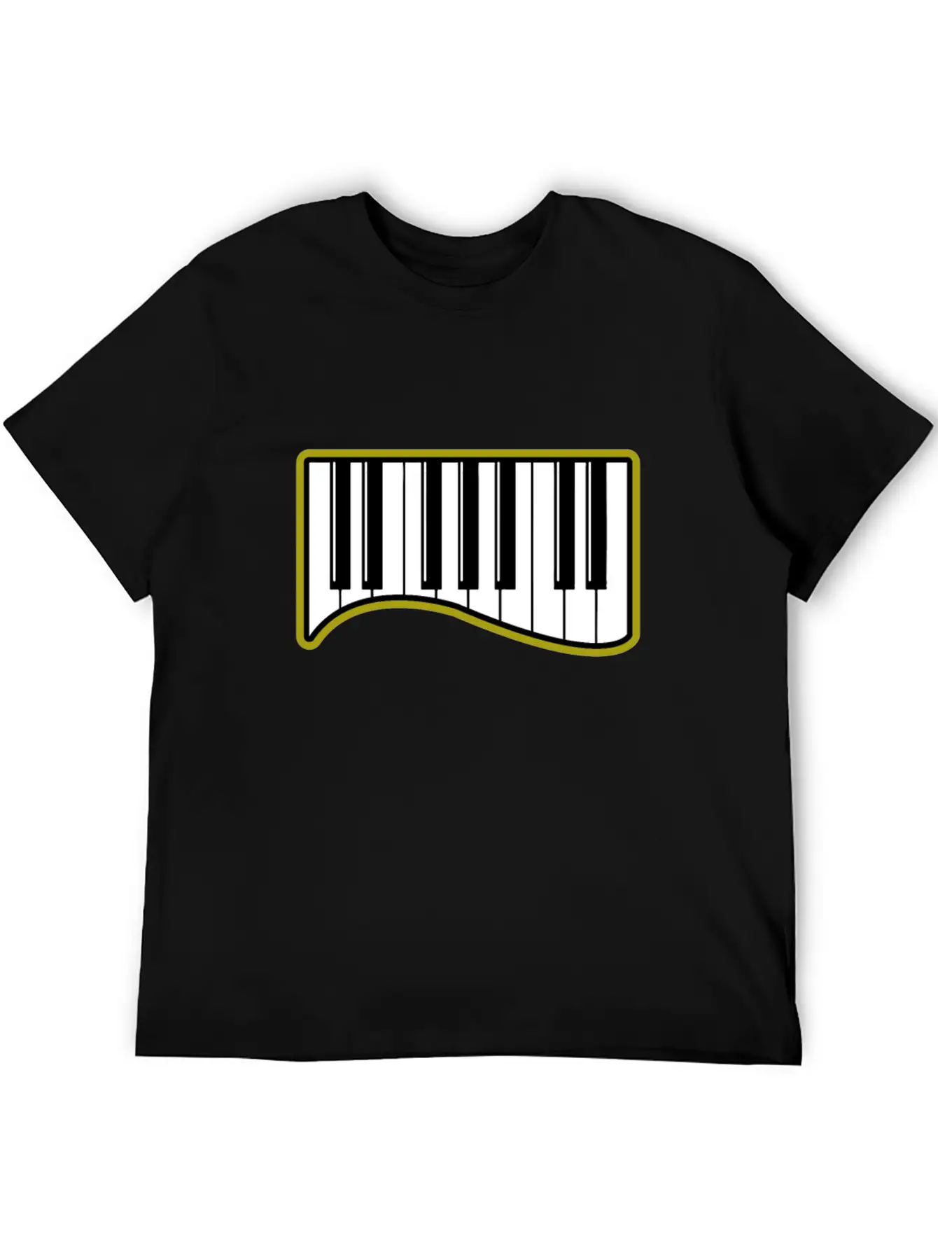 Piano Gift Sound Wing Instrument Breathable Graphic T-Shirt – Perfect For Casual Days