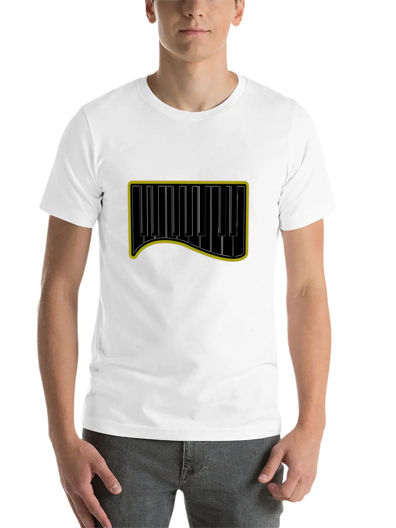 Piano Gift Sound Wing Instrument Breathable Graphic T-Shirt – Perfect For Casual Days