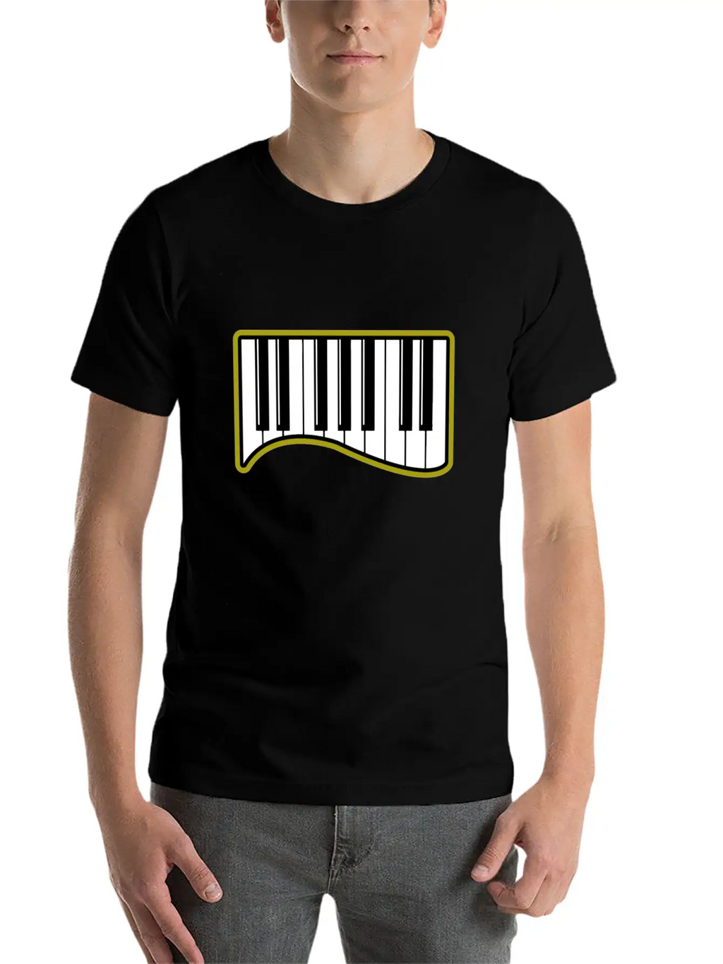 Piano Gift Sound Wing Instrument Breathable Graphic T-Shirt – Perfect For Casual Days