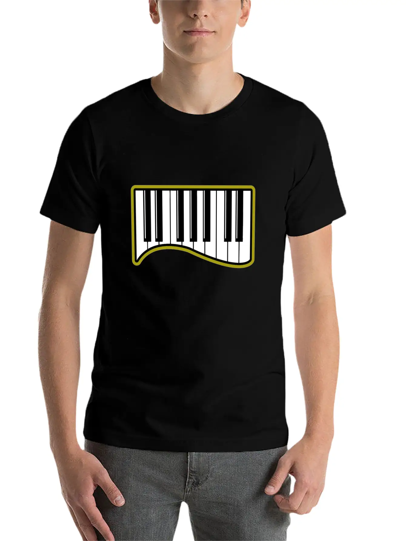 Piano Gift Sound Wing Instrument Breathable Graphic T-Shirt – Perfect For Casual Days
