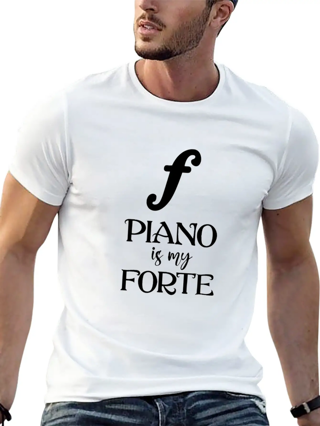 Piano Is My Forte Relaxed Everyday Tee – Lightweight And Durable Cotton