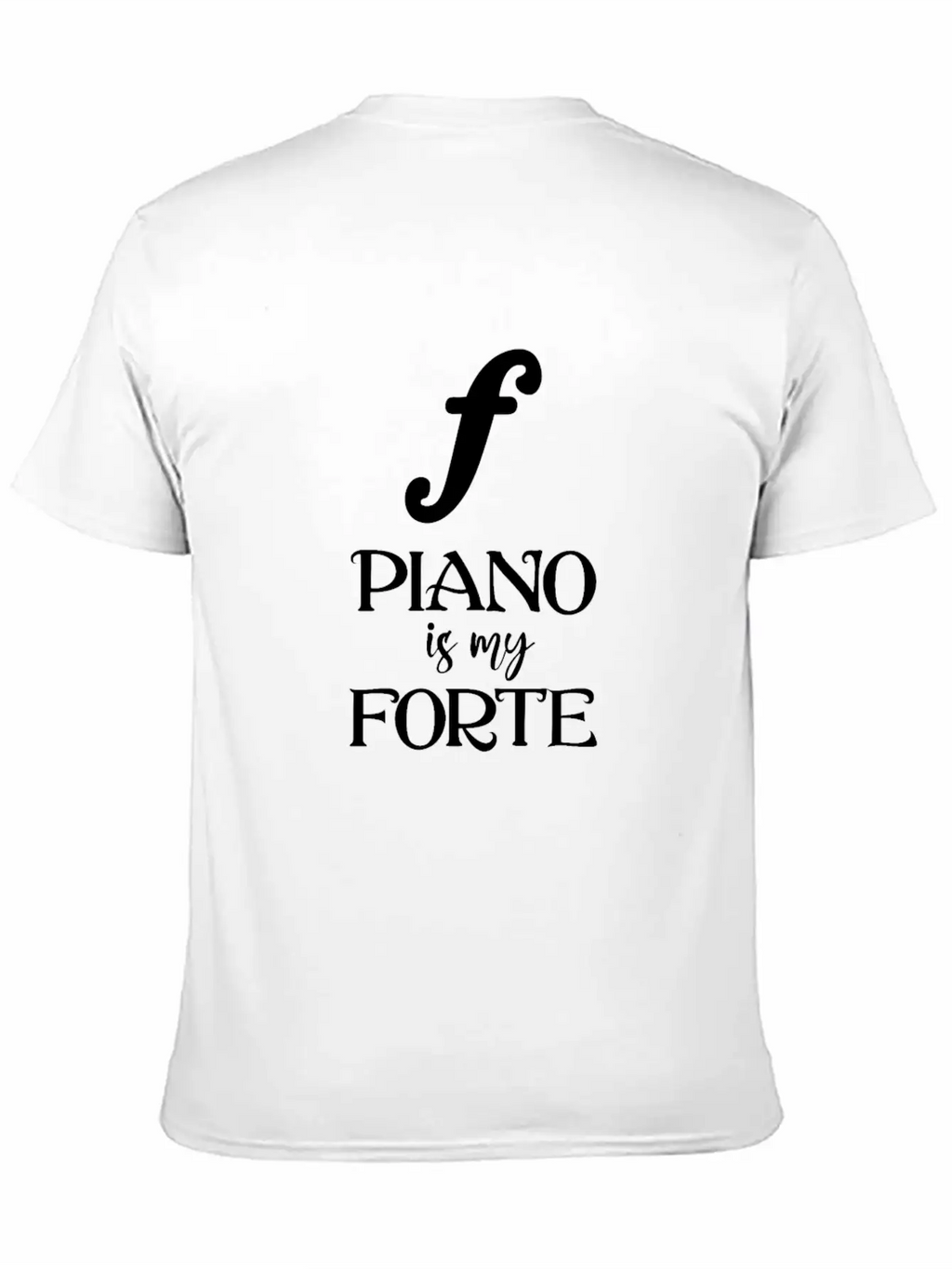 Piano Is My Forte Relaxed Everyday Tee – Lightweight And Durable Cotton