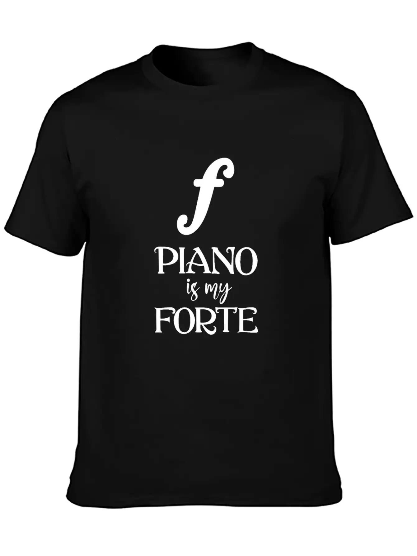 Piano Is My Forte Relaxed Everyday Tee – Lightweight And Durable Cotton