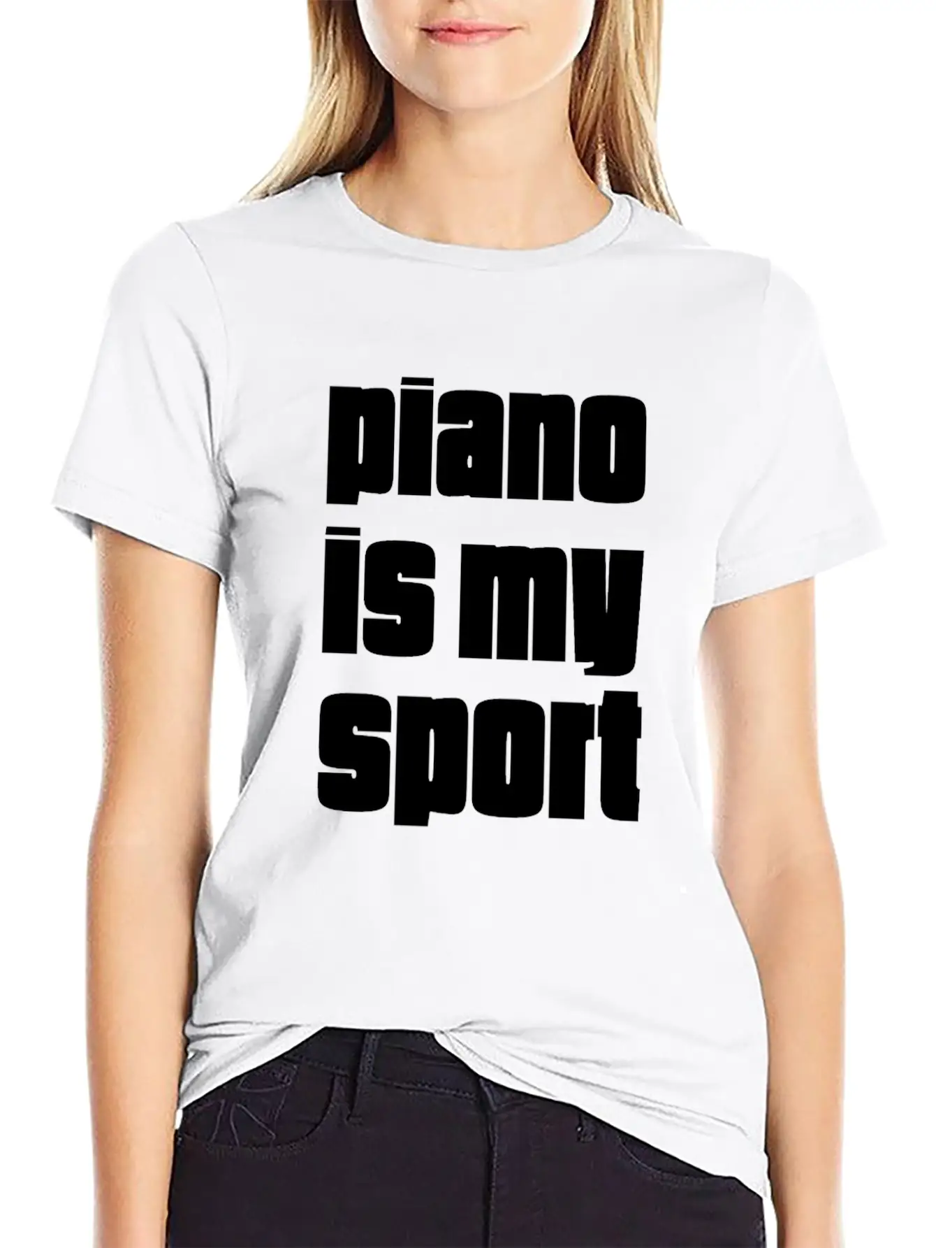 Piano Is My Sport Gift For Piano Players Unisex Casual T-Shirt – Clean Design For Daily Comfort