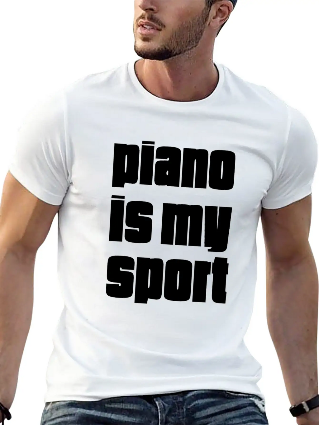 Piano Is My Sport Gift For Piano Players Unisex Casual T-Shirt – Clean Design For Daily Comfort