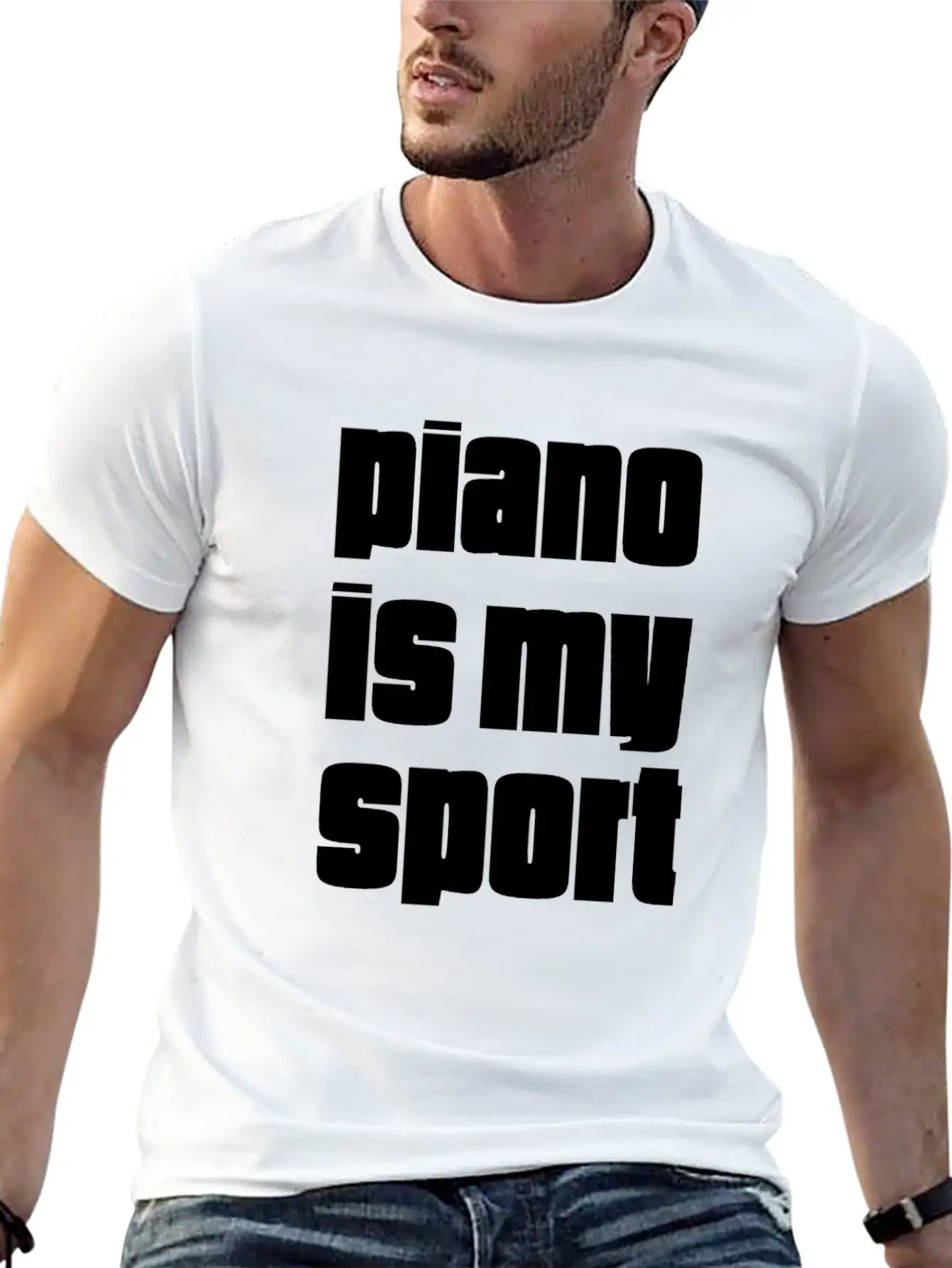Piano Is My Sport Gift For Piano Players Unisex Casual T-Shirt – Clean Design For Daily Comfort