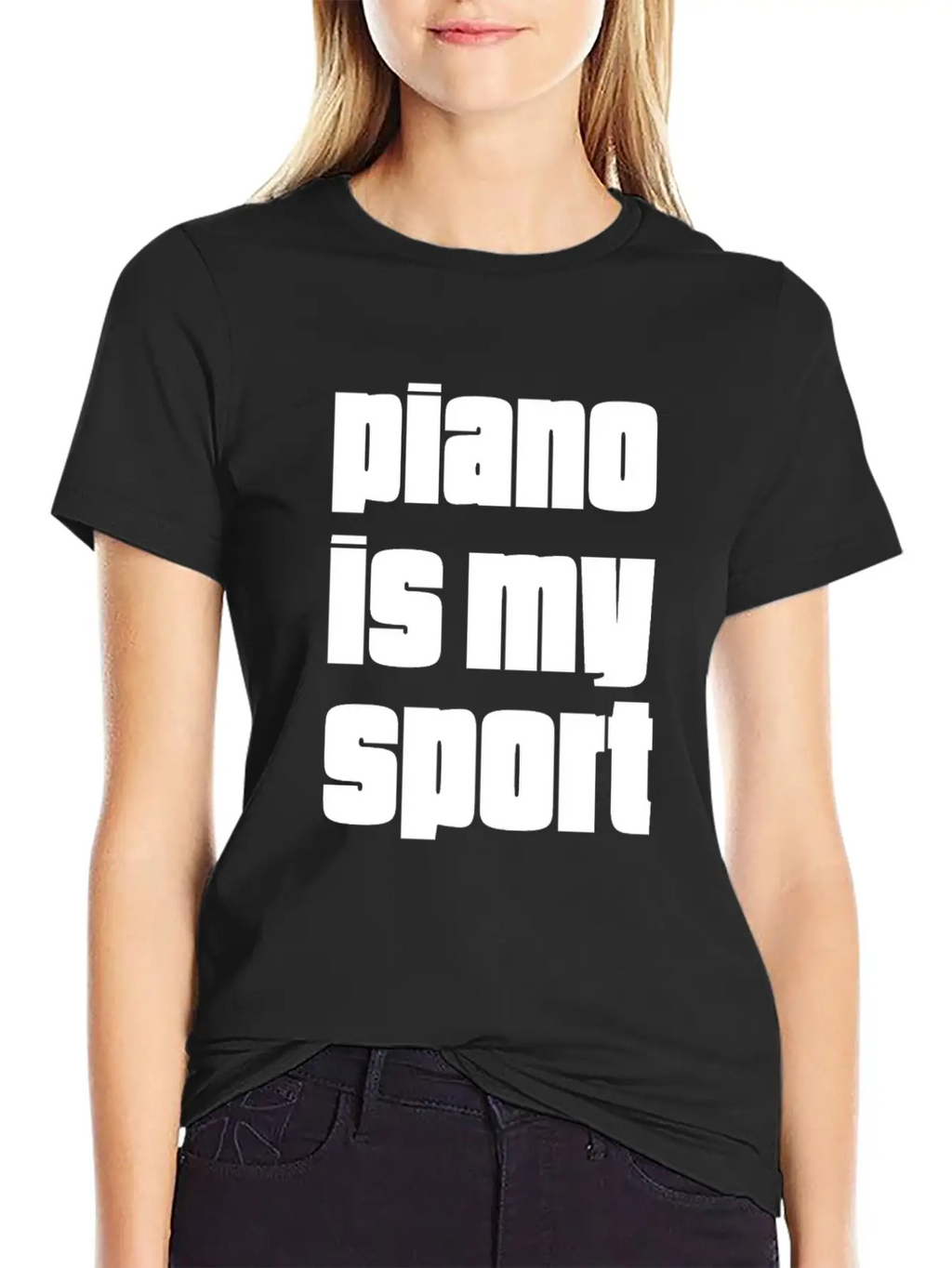 Piano Is My Sport Gift For Piano Players Unisex Casual T-Shirt – Clean Design For Daily Comfort