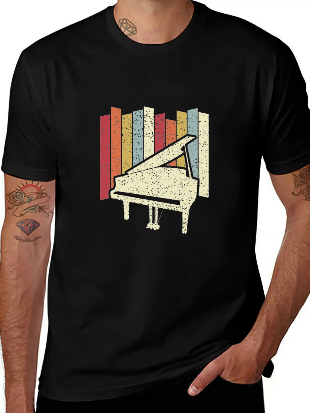 Piano Keyboard Musician And Pianist Classic Cotton Tee – Unisex Comfort For Any Season