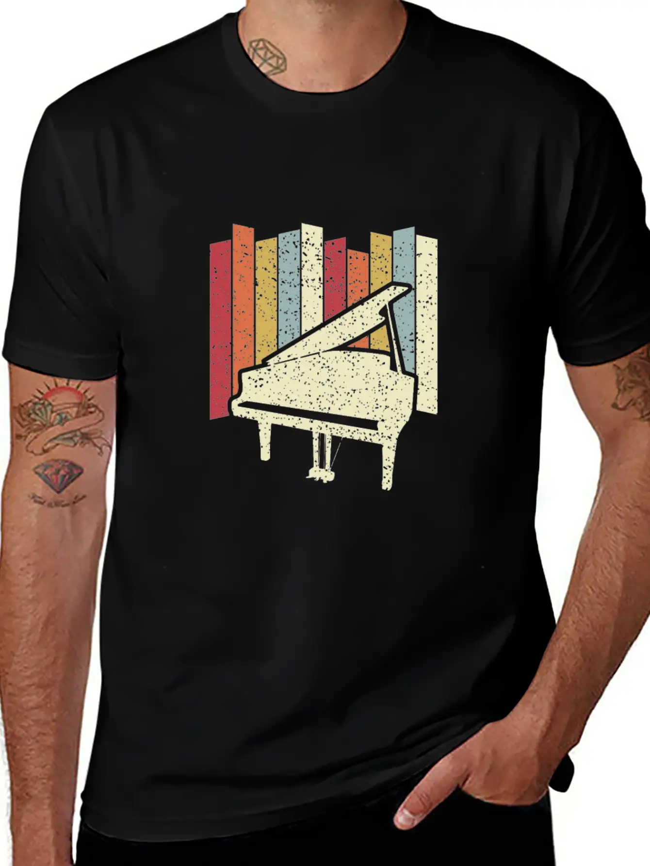 Piano Keyboard Musician And Pianist Classic Cotton Tee – Unisex Comfort For Any Season