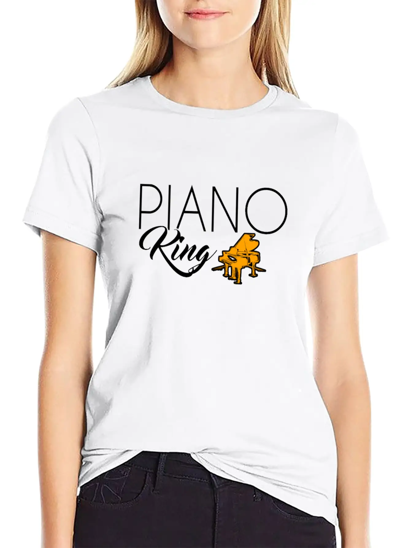 Piano King Timeless Short Sleeve Tee – Comfy And Minimalist Design
