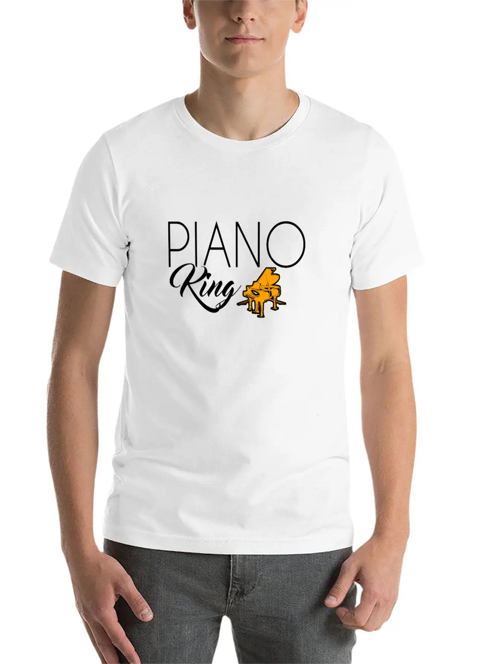 Piano King Timeless Short Sleeve Tee – Comfy And Minimalist Design