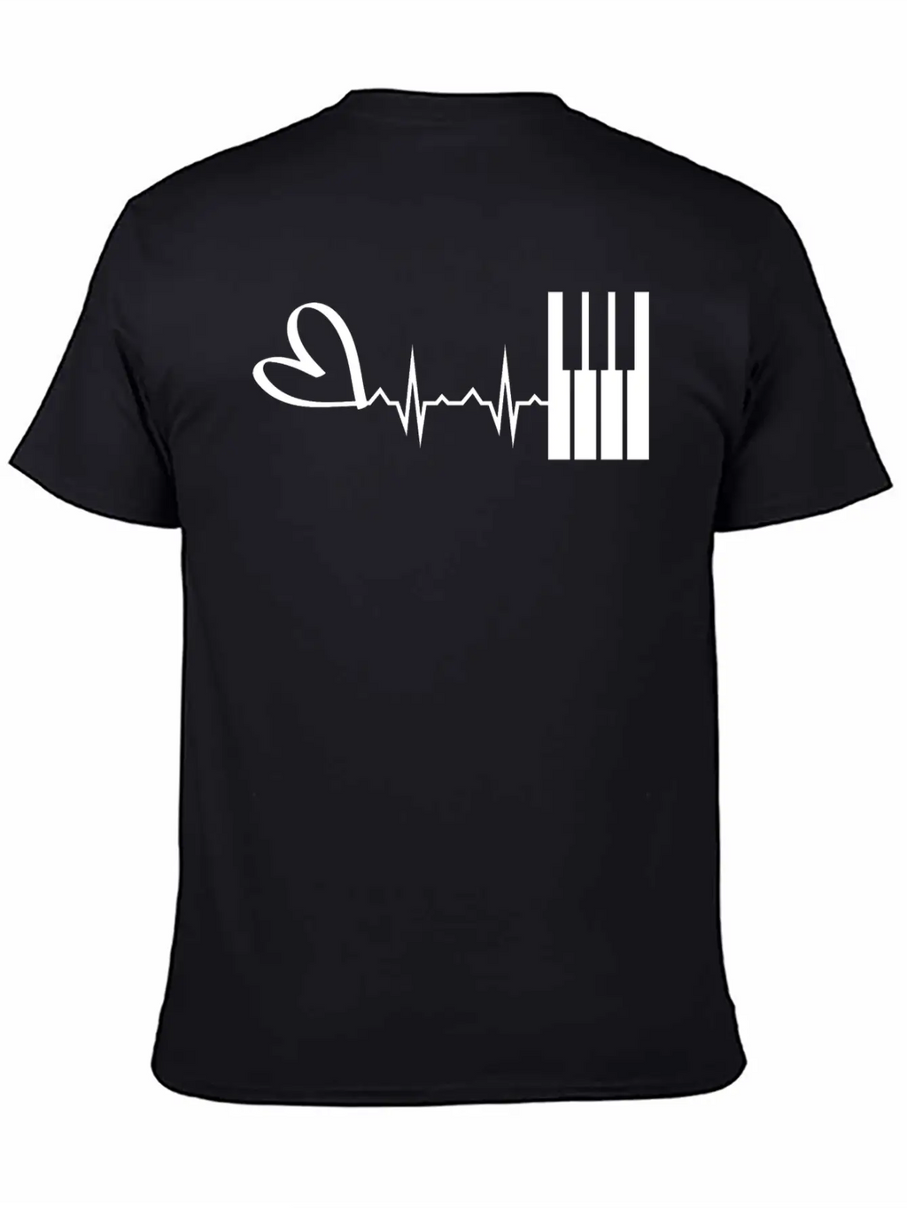 Piano Music Instrument Breathable Graphic T-Shirt – Perfect For Casual Days